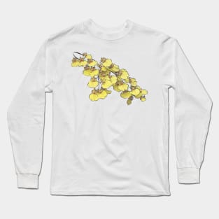 A branch of yellow orchids Long Sleeve T-Shirt